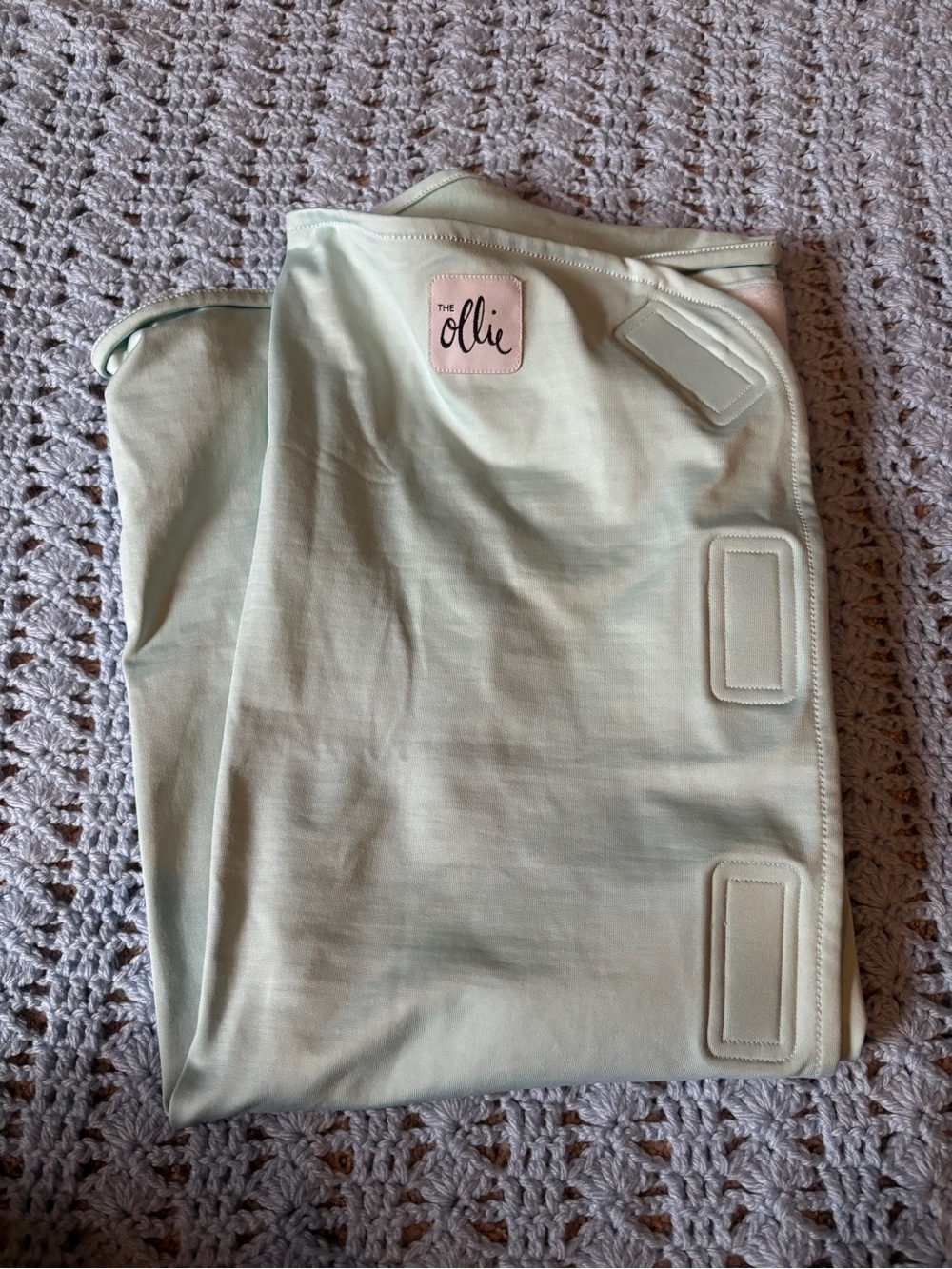The Ollie Light Blueish-Green Baby Sleep Sack - Cozy Swaddle